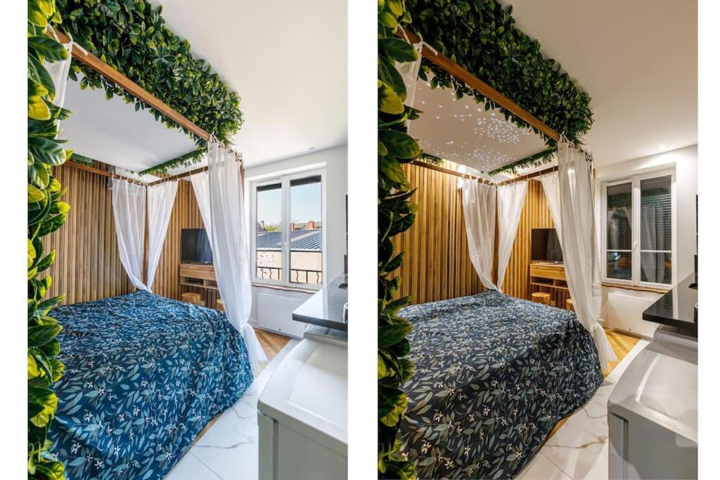 Proche Paris - Style Bali 350 M Gare Mantes Apartment ภายนอก รูปภาพ
